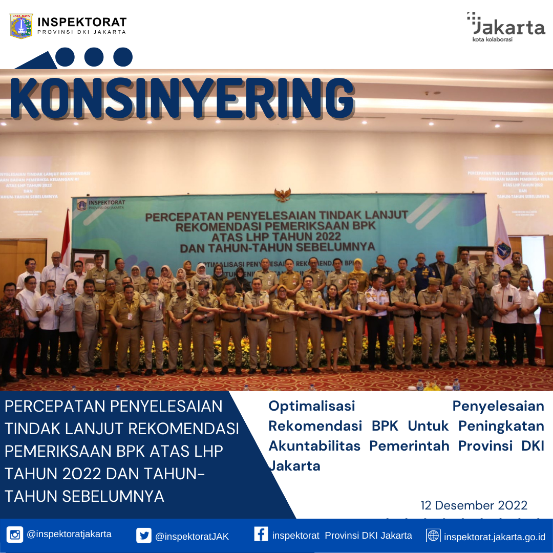 Konsinyering Percepatan Penyelesaian Tindak Lanjut Rekomendasi BPK 